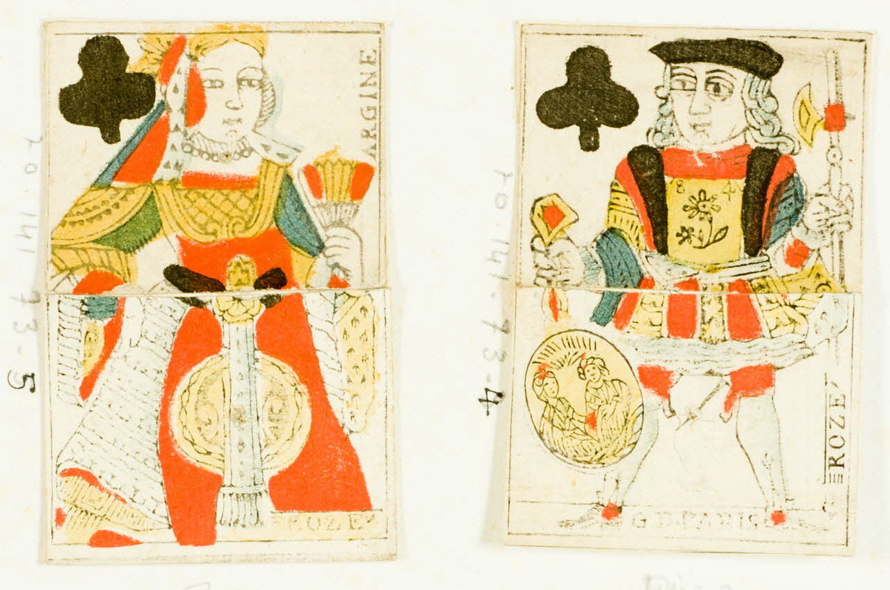 jeu de cartes Jeu au portrait de Paris 1970.141.73.4-5 Photo