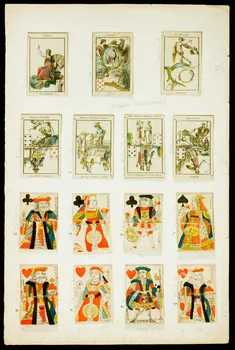 jeu de cartes Jeu au portrait de Paris 1970.141.73.4-5  Photo