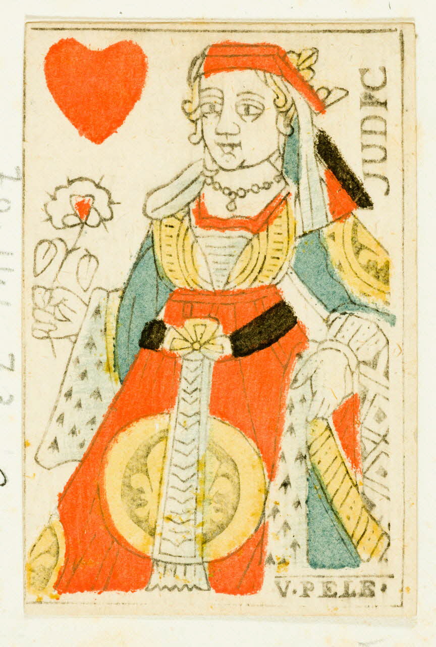 carte à jouer Carte au portrait de Paris 1970.141.73.6 Photo