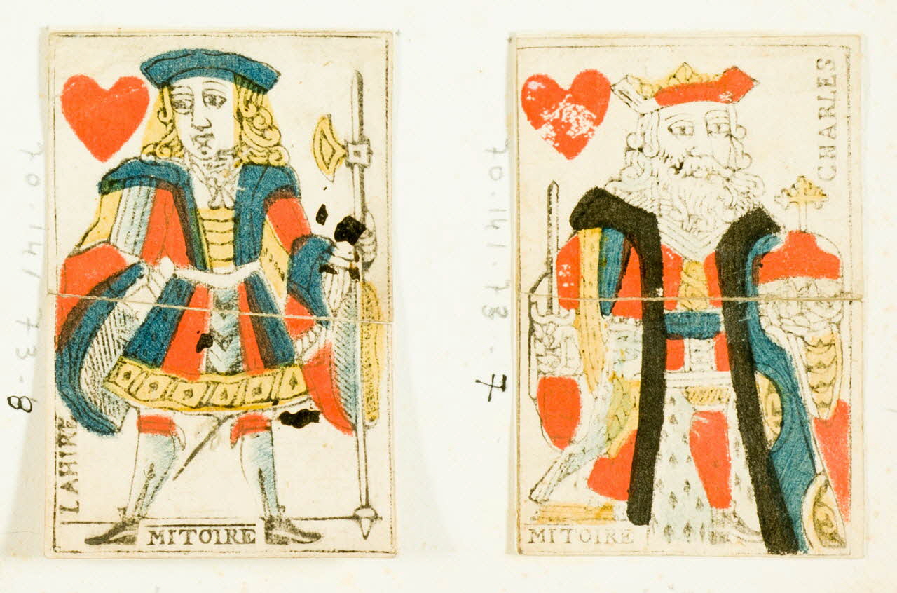 jeu de cartes Jeu au portrait de Paris 1970.141.73.7/8 Photo