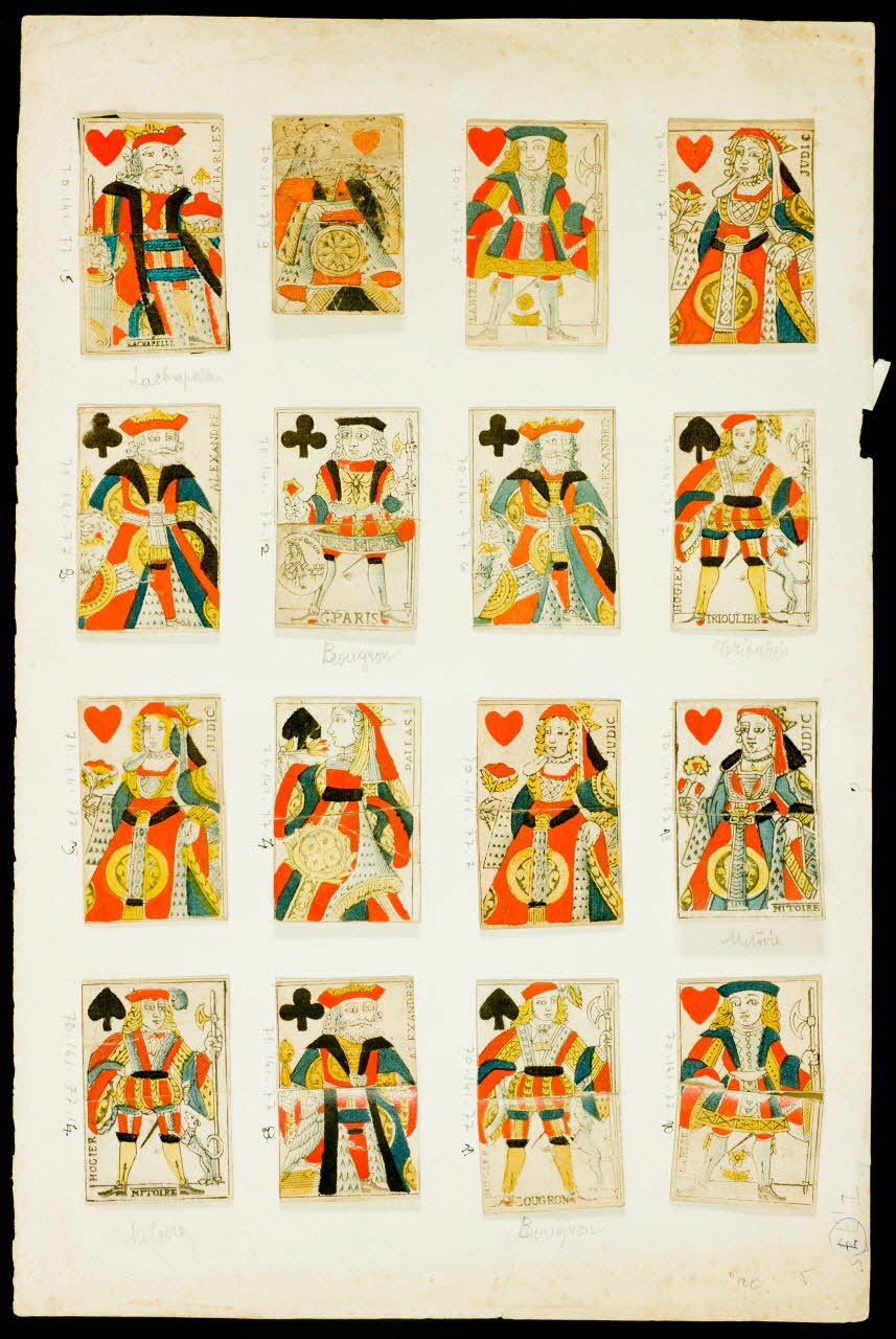 jeu de cartes Jeu au portrait de Paris 1970.141.77.13/14 Photo