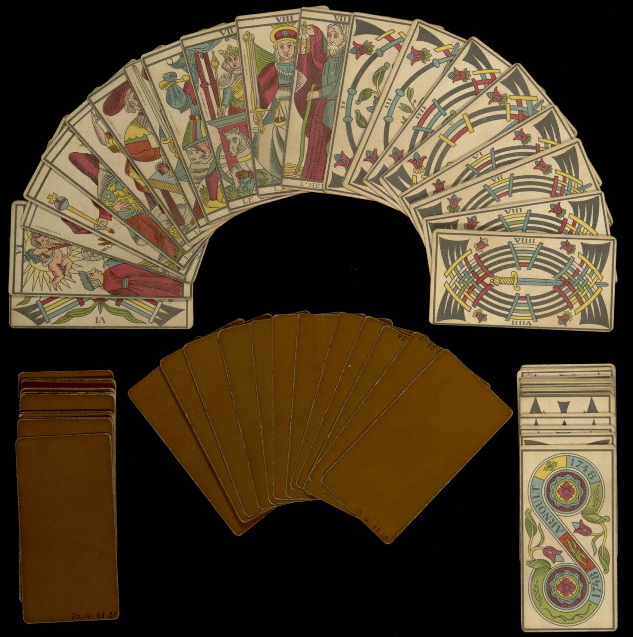 cartes à jouer Tarot de Besançon 1970.141.98.1/78 Photo