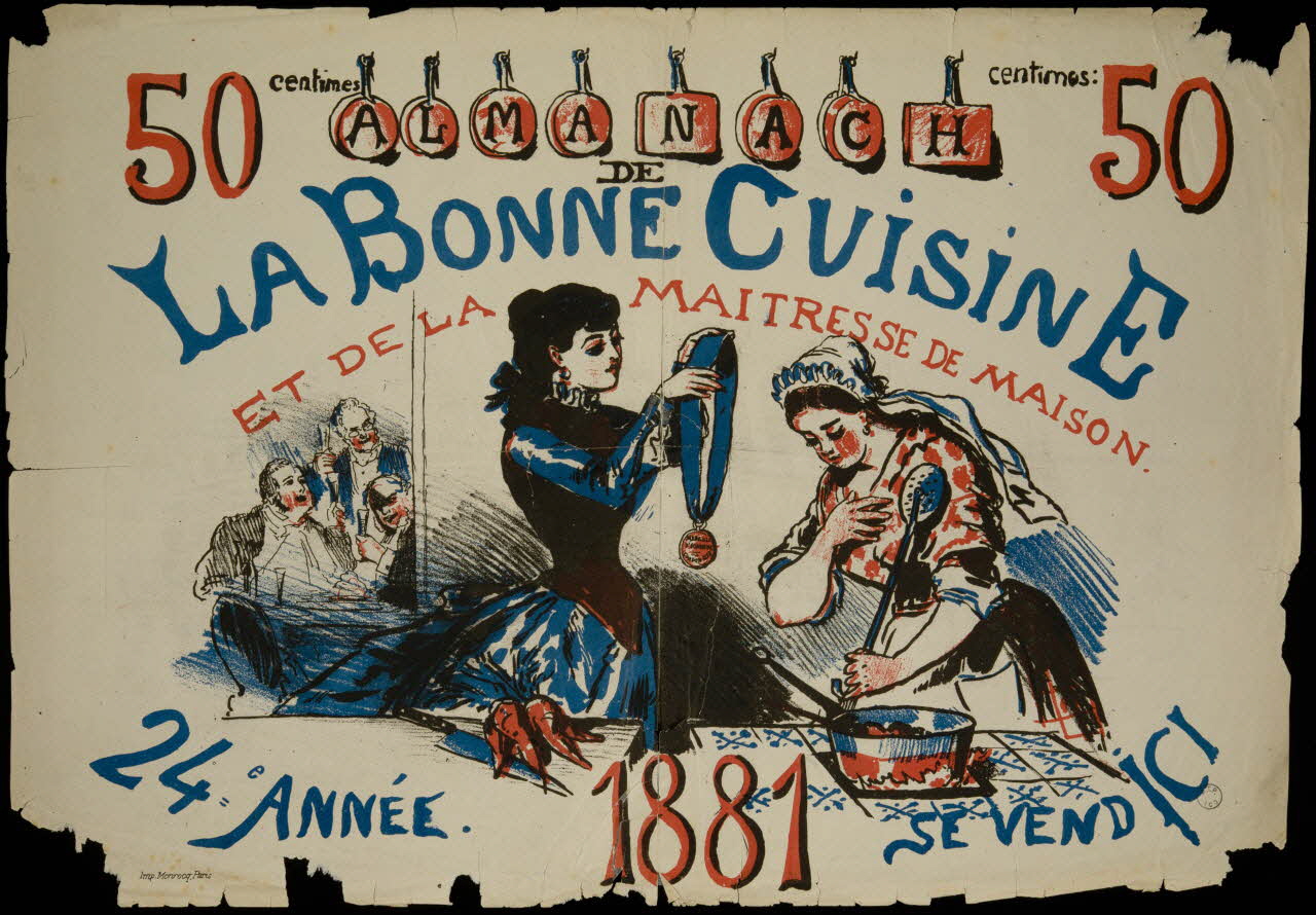 estampe ALMANACH  DE  LA BONNE CUISINE 1970.23.23 Photo