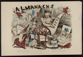estampe ALMANACHS 1878 1970.23.24 Photo