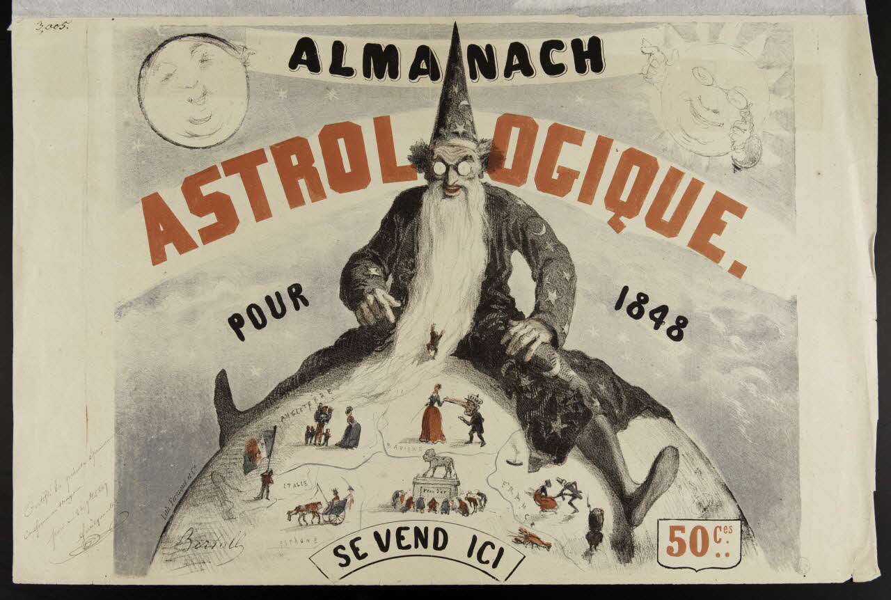 estampe ALMANACH  ASTROLOGIQUE.  POUR 1848 1970.23.27 Photo