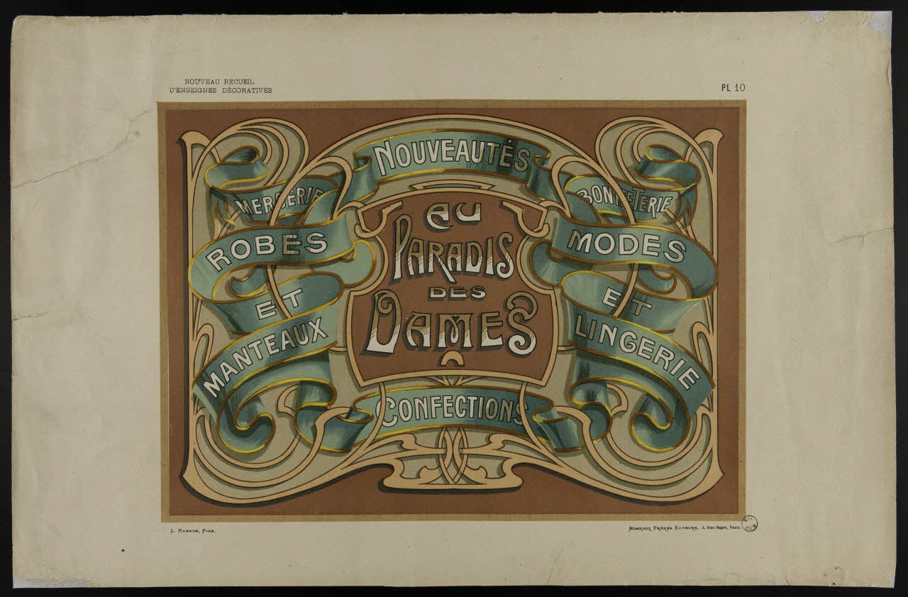 estampe AU PARADIS DES DAMES 1970.23.32 Photo