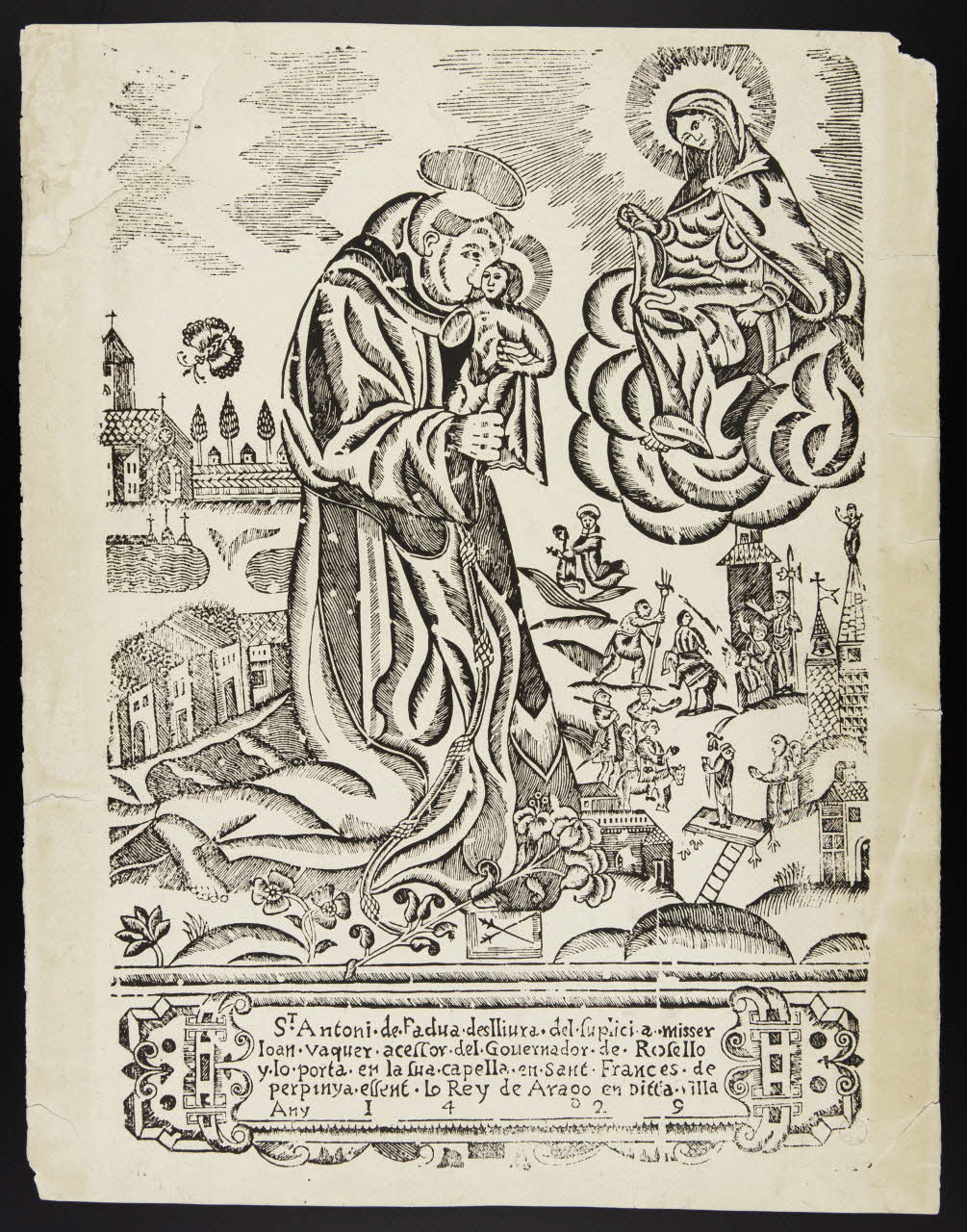 estampe Saint Antoine de Padoue 1970.23.4 Photo