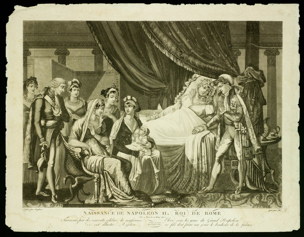 estampe NAISSANCE DE NAPOLEON II. ROI DE ROME 1970.24.14 Photo