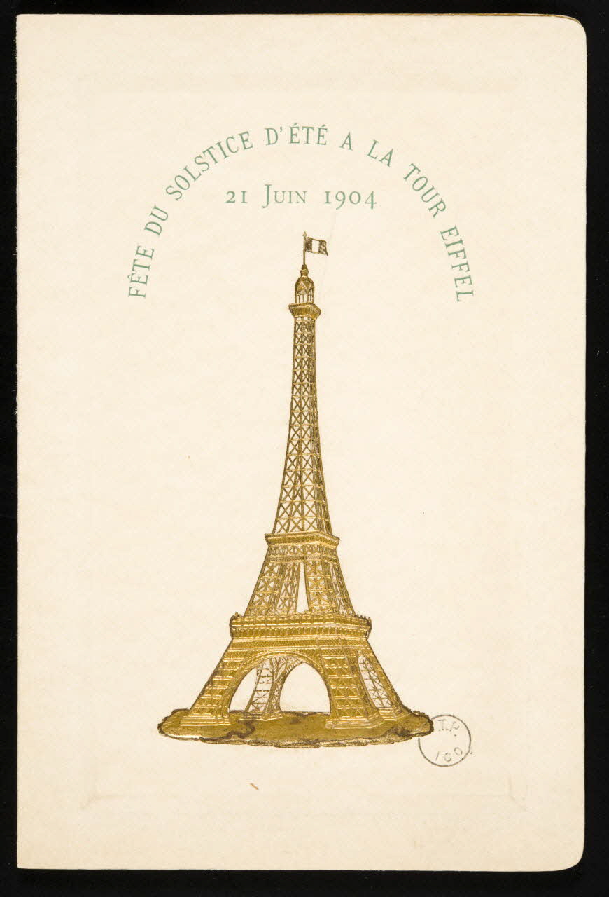 estampe FETE DU SOLSTICE D'ETE A LA TOUR EIFFEL  21 JUIN 1904 1904 1970.34.1.1 Photo