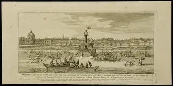estampe REPRESENTATION DE LA JOÛTE QUI S'EST FAITE SUR LA RIVIERE DE SEINE 1970.46.14 Photo