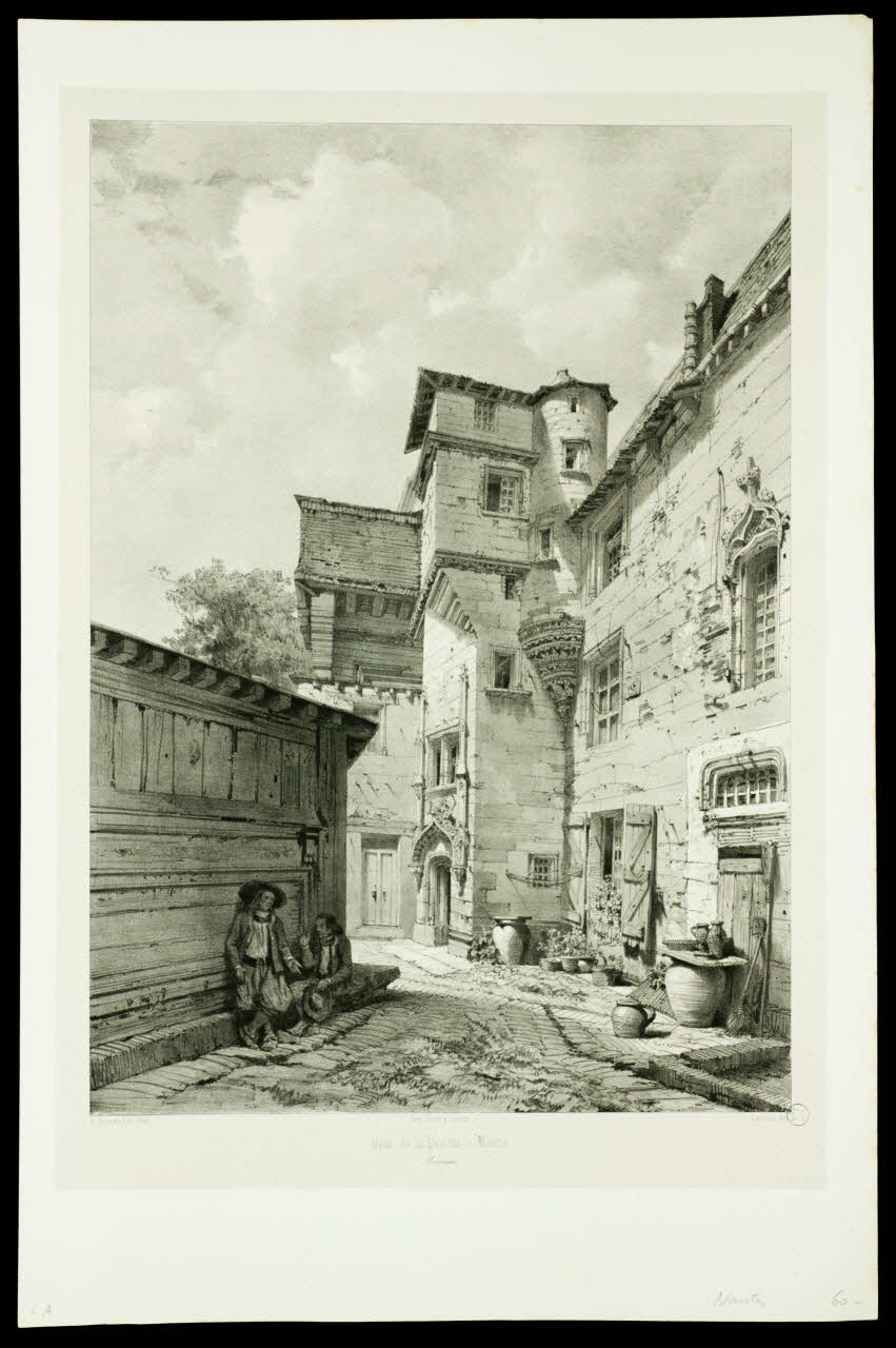 estampe Cour de la Psalette à Nantes 1970.46.17 Photo