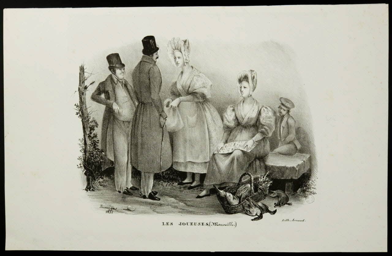 Romegas ; Arnaud estampe LES JOUEUSES, (Marseille.) 1835 1970.46.4 Photo
