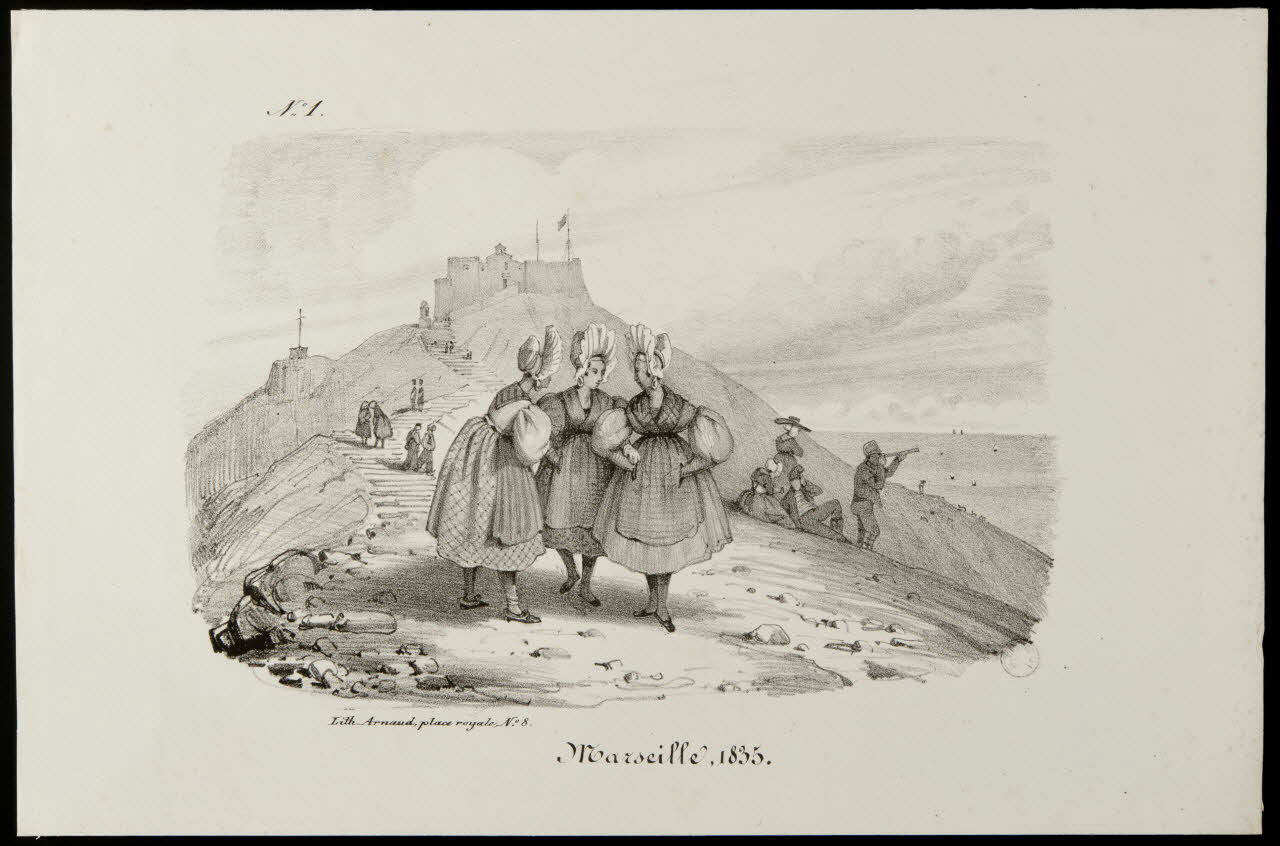 estampe Marseille, 1835. 1970.46.5 Photo