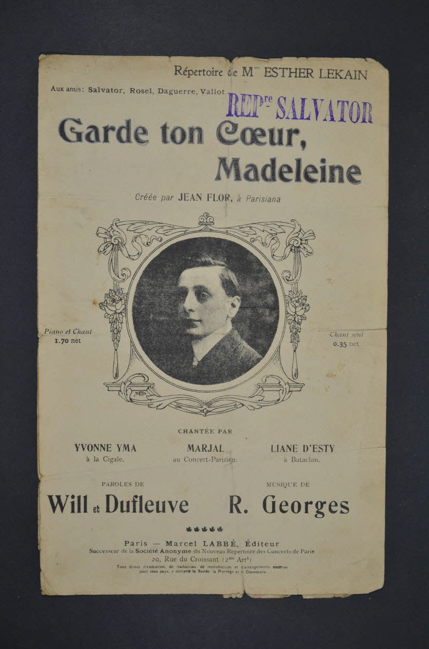 chanson petit format 1966.203.17 Photo Mucem