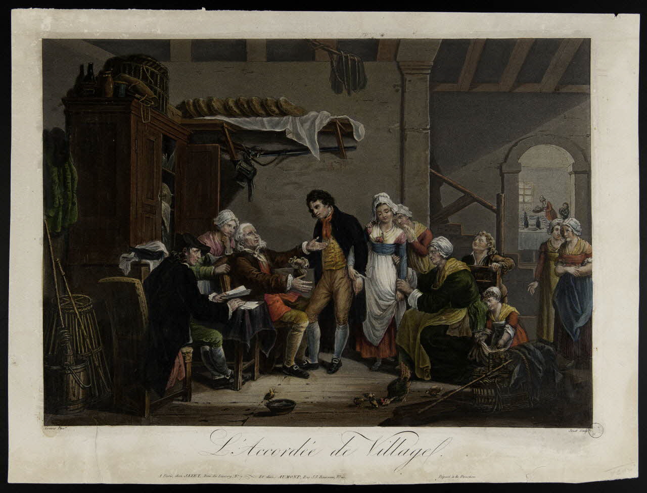 estampe L'Accordée de Village. 1970.47.61 Photo