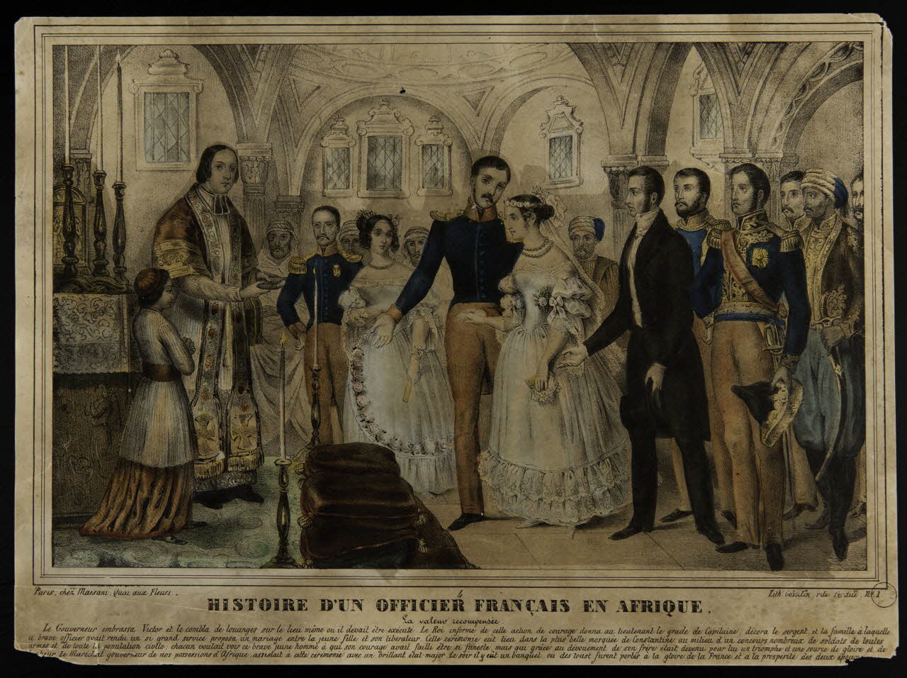 estampe HISTOIRE D'UN OFFICIER FRANÇAIS EN AFRIQUE. 1970.47.80 Photo