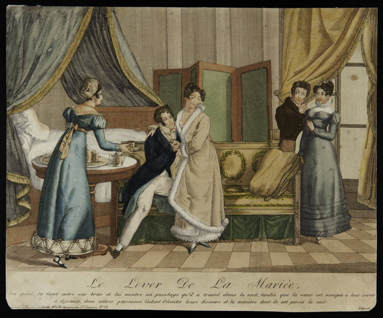estampe Le Lever De La Mariée. 1970.47.88 Photo Mucem