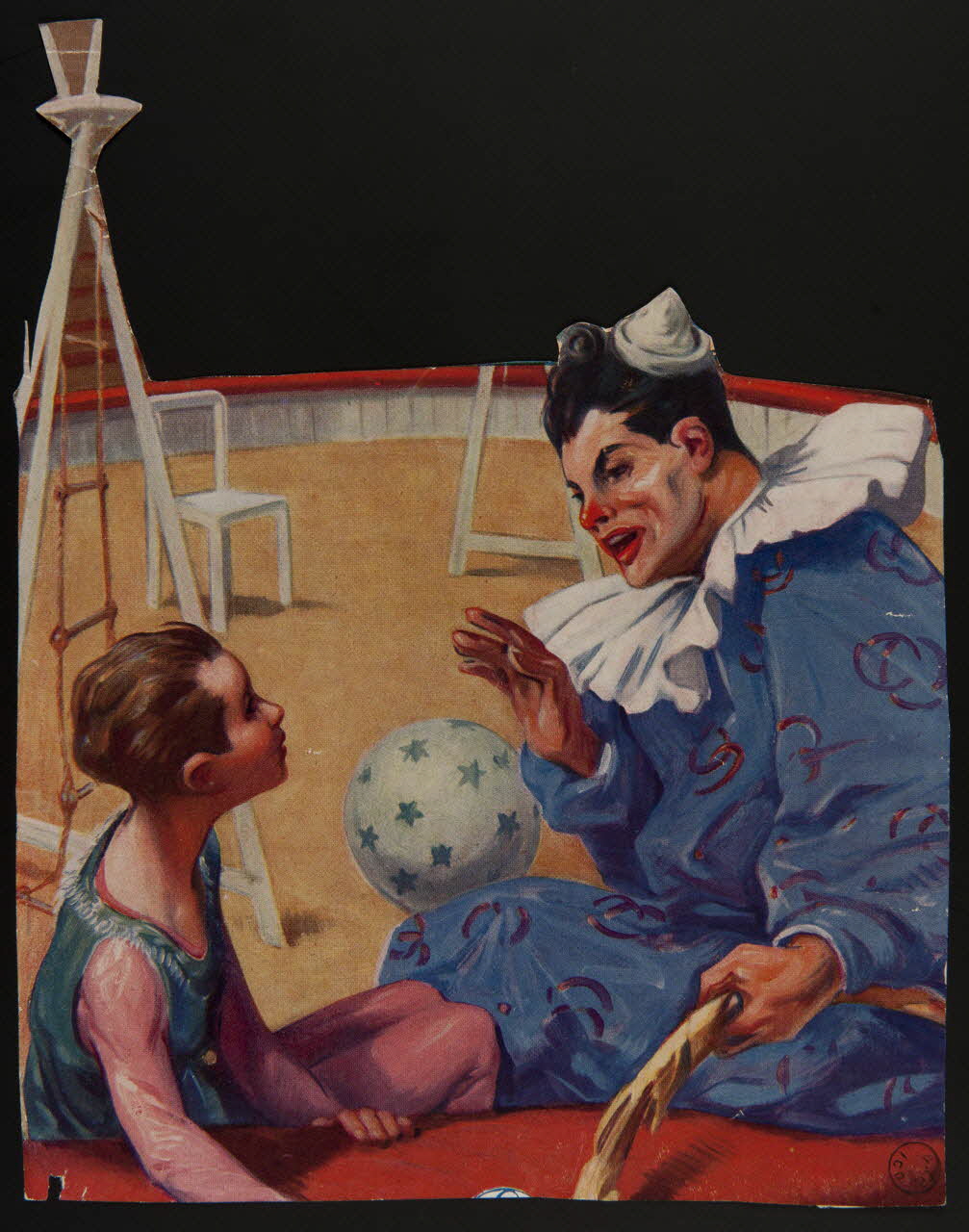 estampe Clown discutant avec un enfant 1970.49.105 Photo