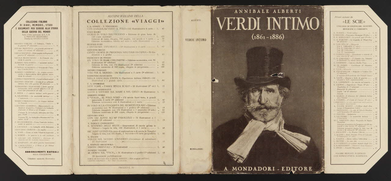 estampe ANNIBALE ALBERTI  VERDI INTIMO  (1861 - 1886)  A. MONDADORI - EDITORE 1970.49.130  Photo