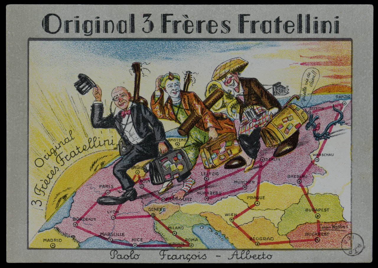 estampe Original 3 Frères Fratellini 1970.49.137 Photo