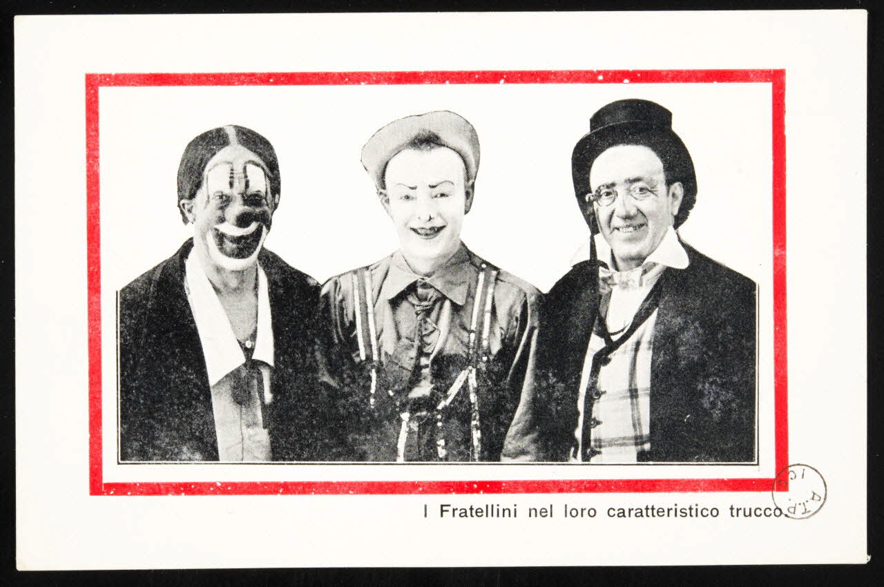 estampe I Fratellini nel loro caratteristico trucco. 1970.49.143 Photo