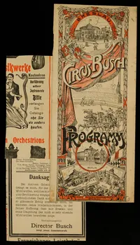 estampe BRESLAU.  CIRCUSBUSCH  PROGRAMM Breslau(Allemagne) 1903 1970.49.162  Photo