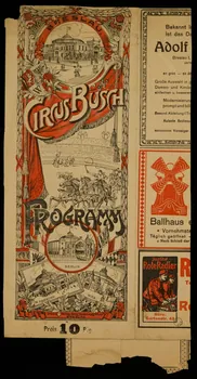 estampe CIRCUS BUSCH  PROGRAMM Breslau(Allemagne) 1908 1970.49.166  Photo