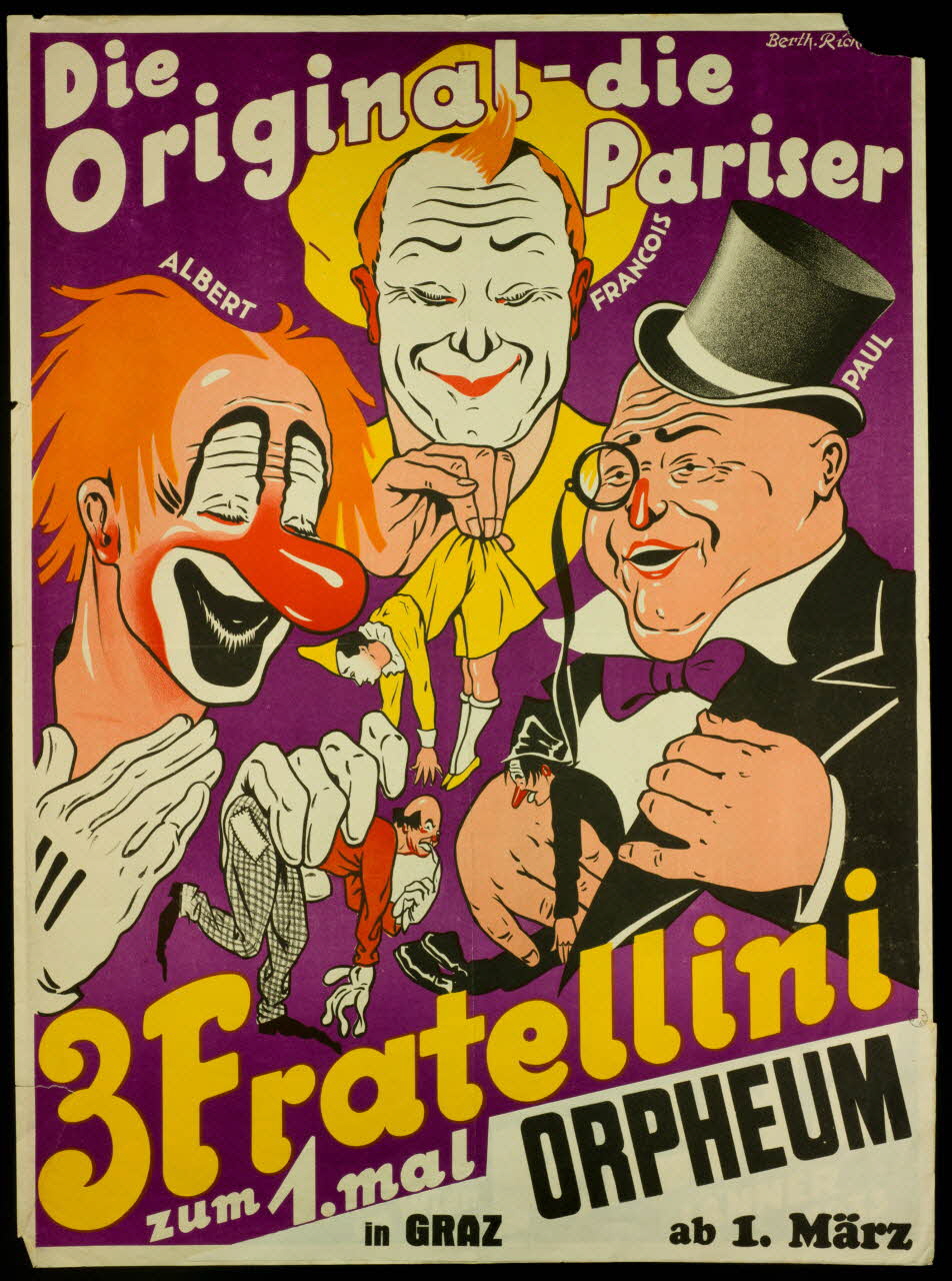 affiche Die  Original - die  Pariser  3 Fratellini 1970.49.36 Photo