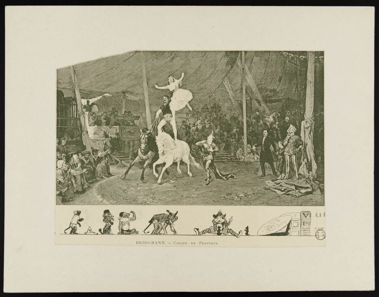 estampe BRIDGMANN. - CIRQUE DE PROVINCE. 1970.49.45 Photo