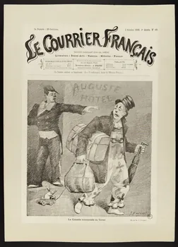 estampe LE COURRIER FRANCAIS  La Comédie trimestrielle du Terme 1970.49.57 Photo