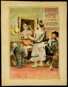 A Nelson dessin Maquillage des clown 1932 1970.49.62 Photo