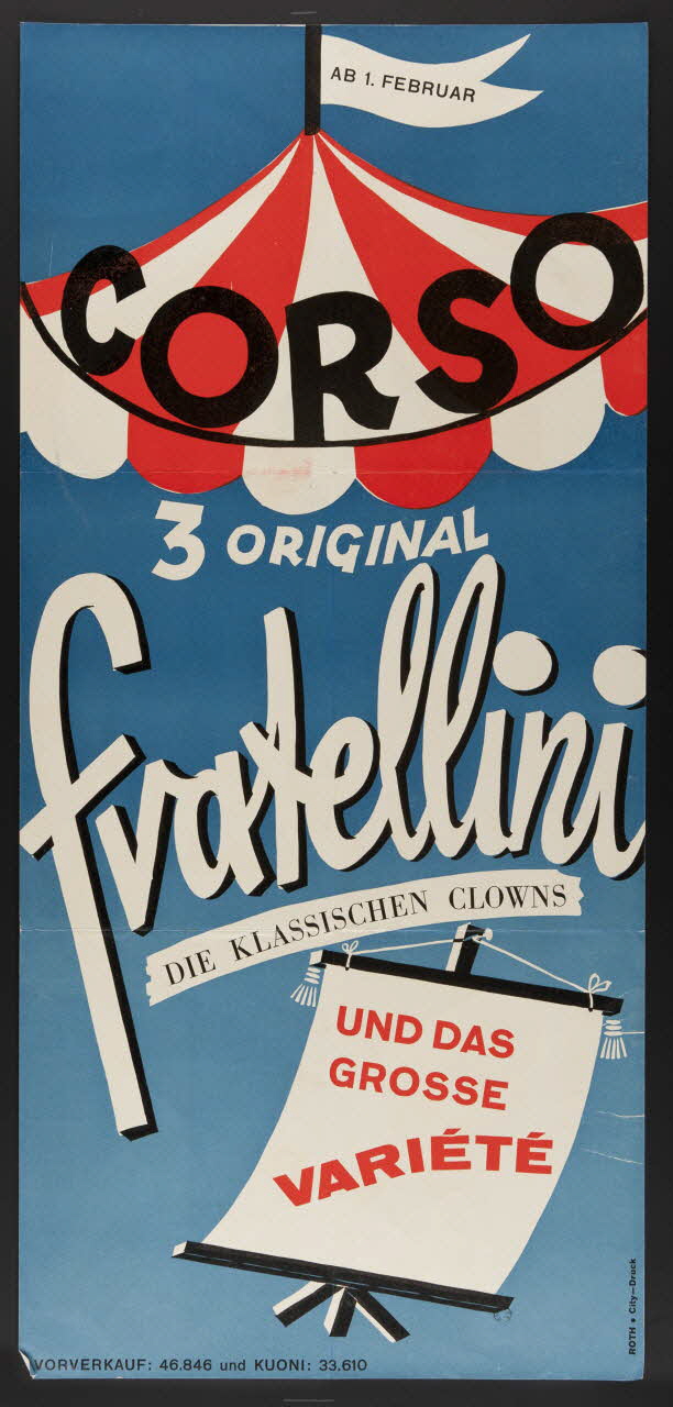 estampe CORSO  3 ORIGINAL  fratellini 1970.49.68 Photo