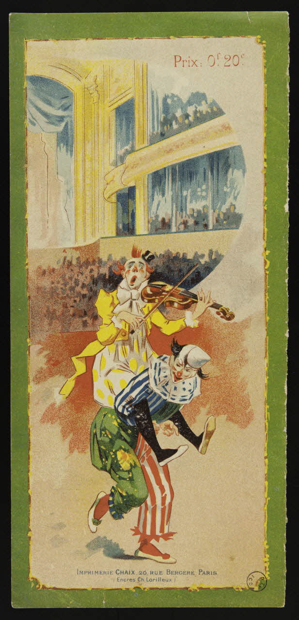 CHAIX estampe Clowns Île-de-France, France 1894 1970.49.85 Photo