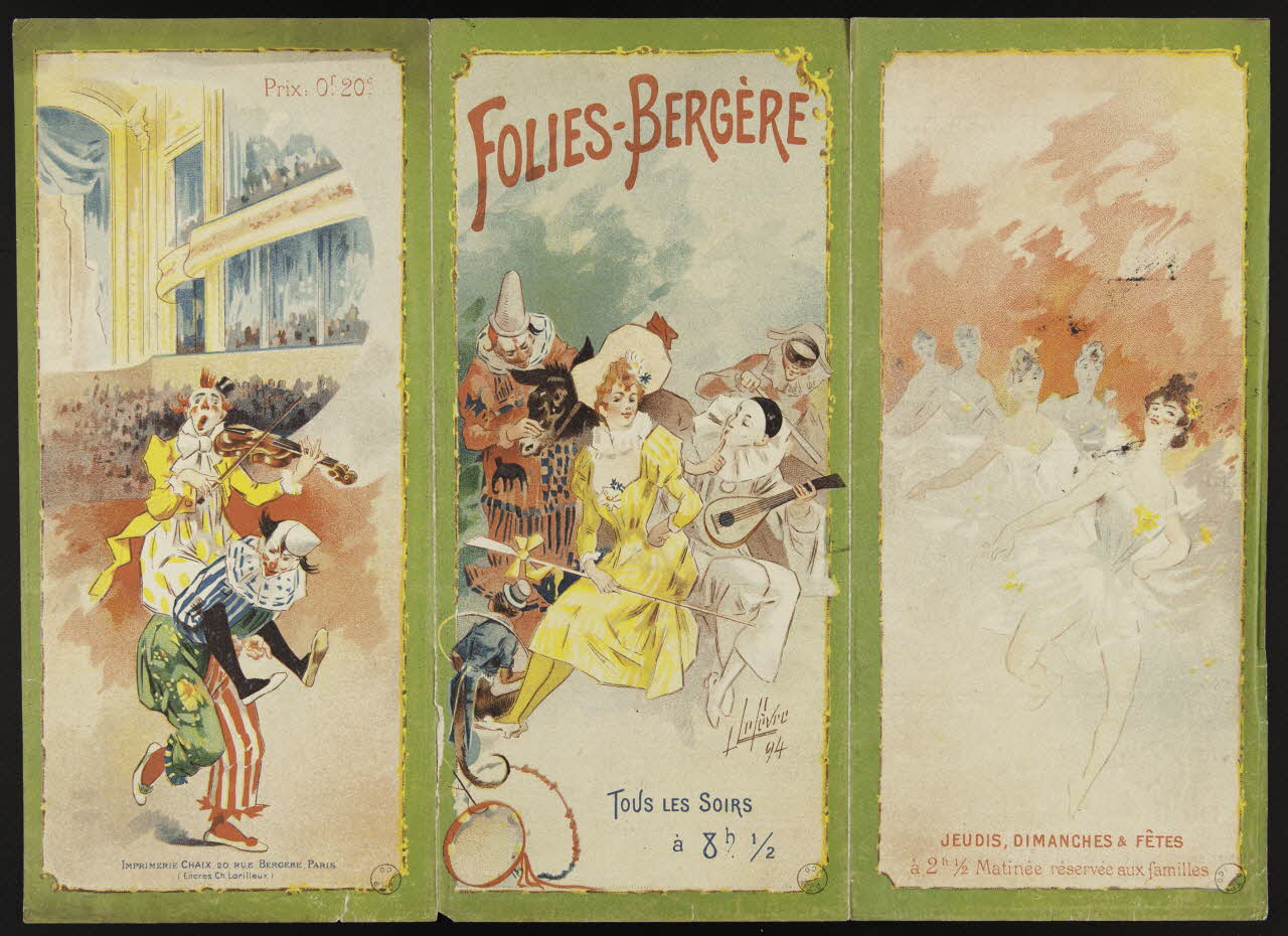 Lefèvre ; CHAIX estampe FOLIES-BERGERE Île-de-France, France 1895 1970.49.88 Photo