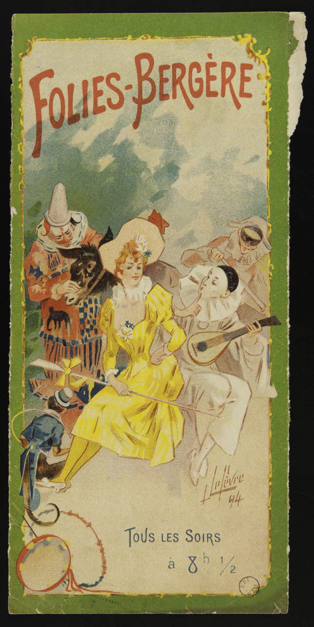 CHAIX ; Lefèvre estampe FOLIES-BERGERE Île-de-France, France 1896 1970.49.89 Photo