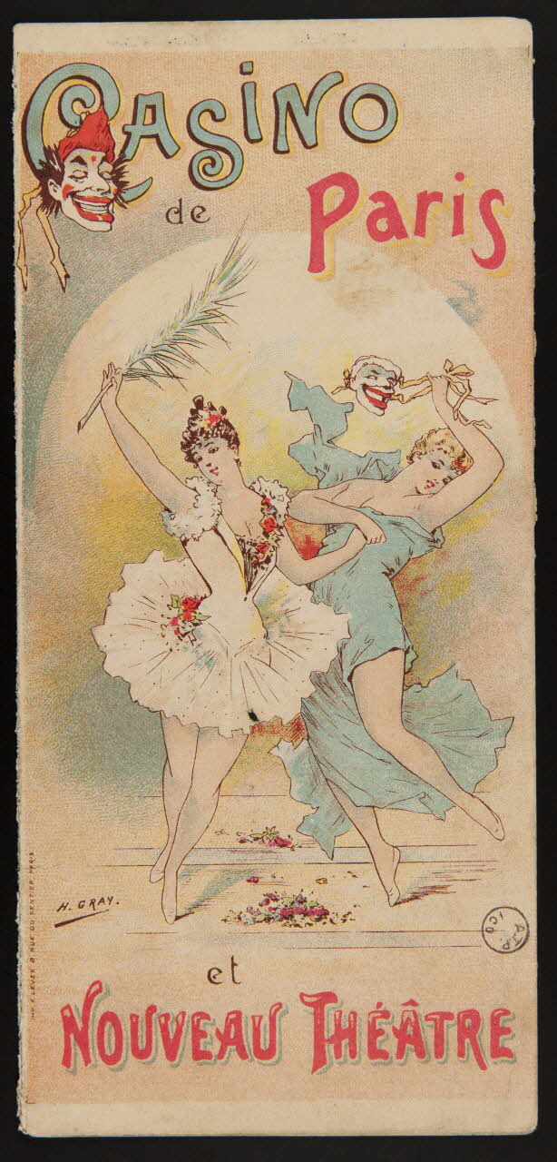 H Gray estampe CASINO  de Paris  et  NOUVEAU THEATRE 1897 1970.49.93 Photo
