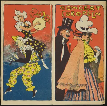 Affiches Faria ; Bourgerie Et Cie estampe CONCERT  EUROPEEN Île-de-France, France 1899 1970.49.95 Photo