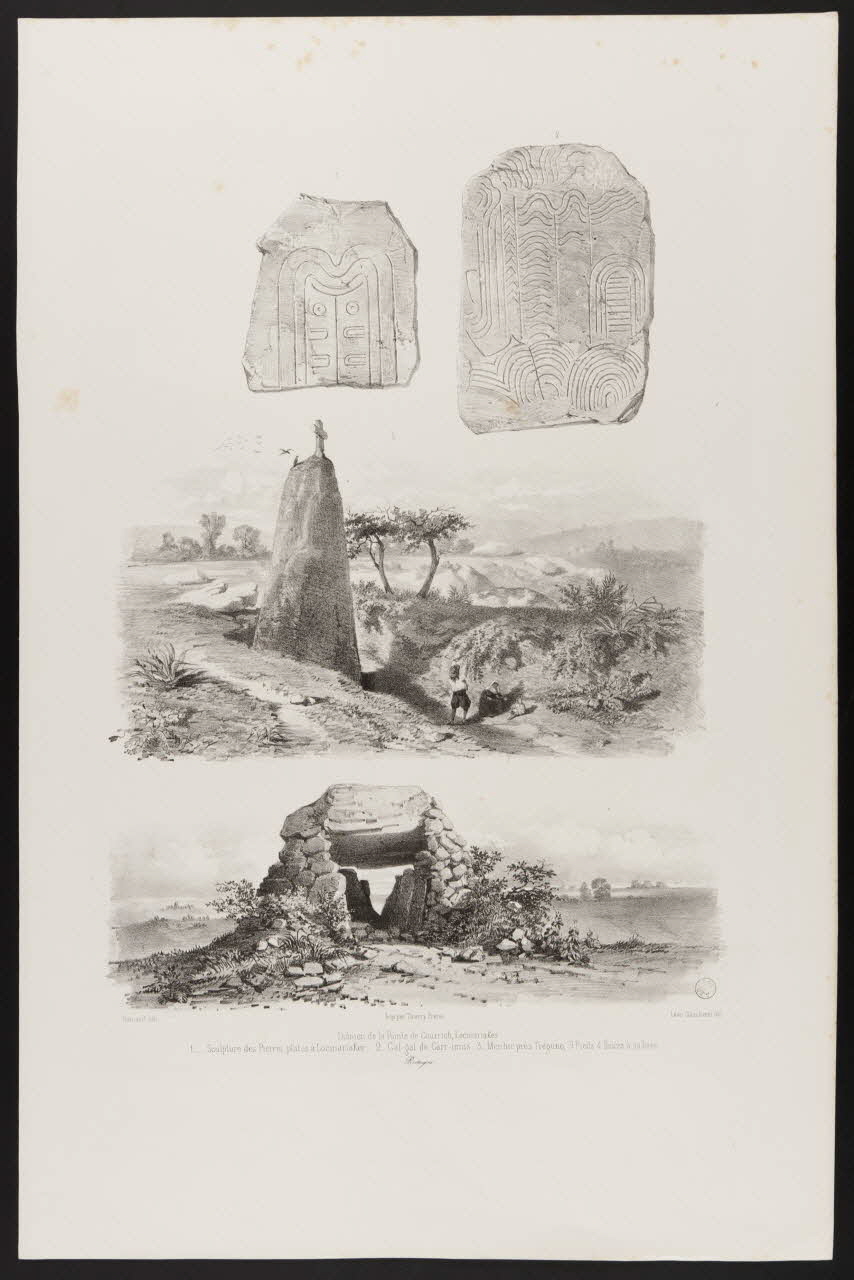 estampe Dolmen de la Pointe de Gourrich, Locmariaker 1970.57.10 Photo
