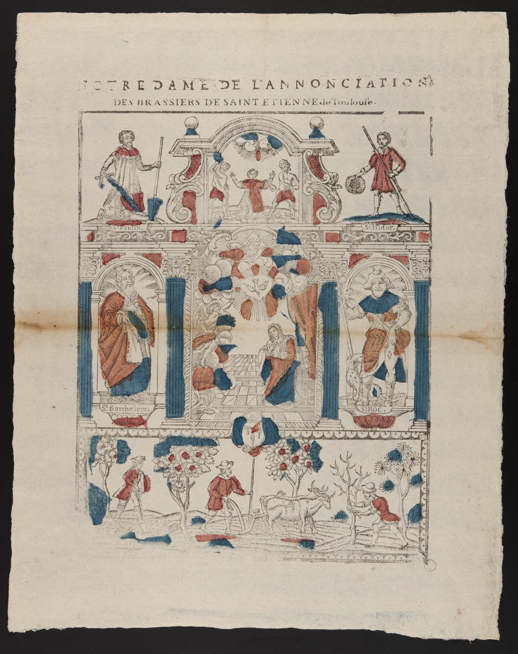 Raynaud imagerie ancienne NOTRE DAME DE L'ANNONCIATION  DES BRASSIERS DE SAINT ETIENNE De Toulouse. Toulouse 1771 1970.58.1 Photo