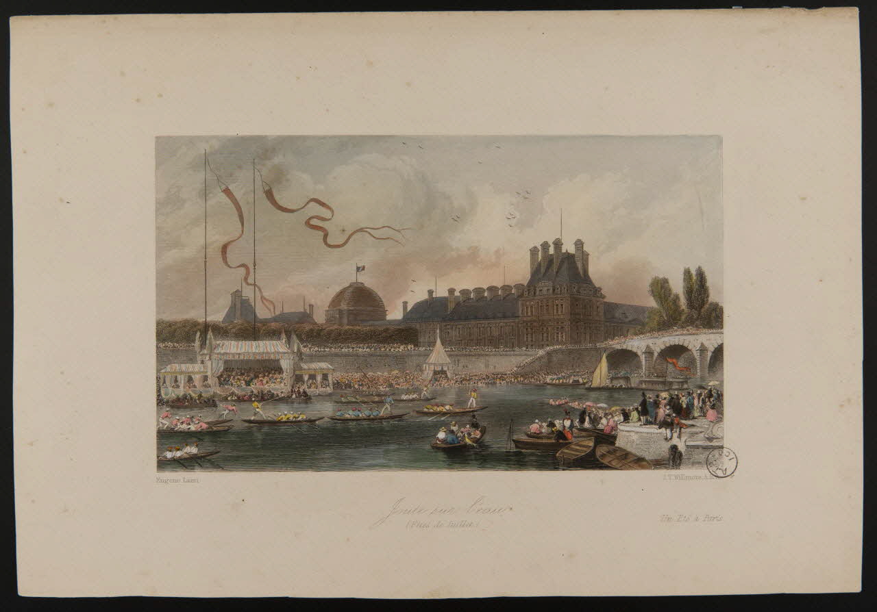 estampe Joute sur l'eau  (Fêtes de Juillet.) 1970.81.15 Photo