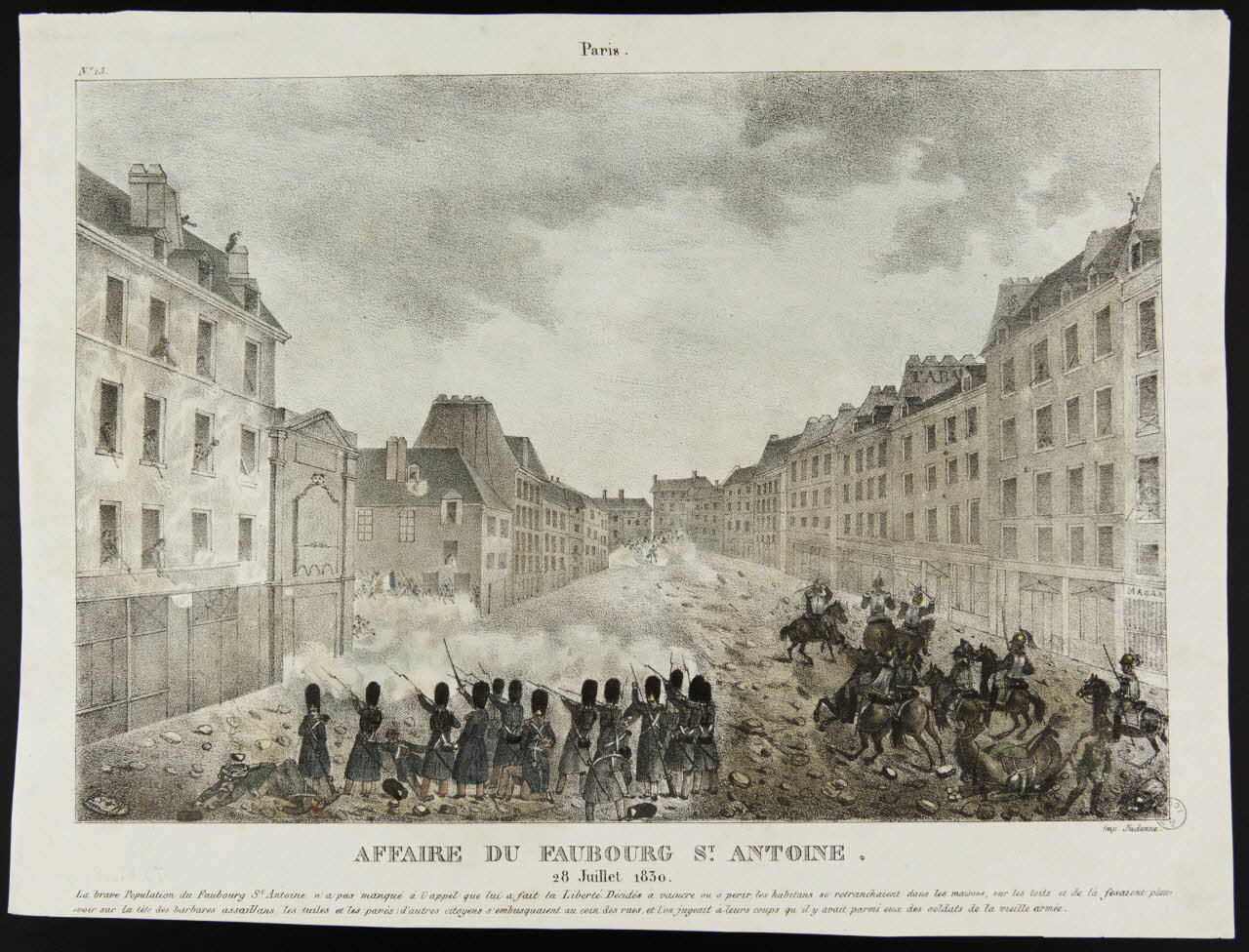 estampe AFFAIRE DU FAUBOURG ST. ANTOINE. 1970.81.18 Photo