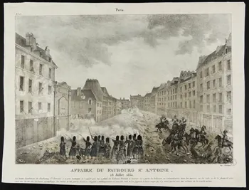 estampe AFFAIRE DU FAUBOURG ST. ANTOINE. 1970.81.18  Photo
