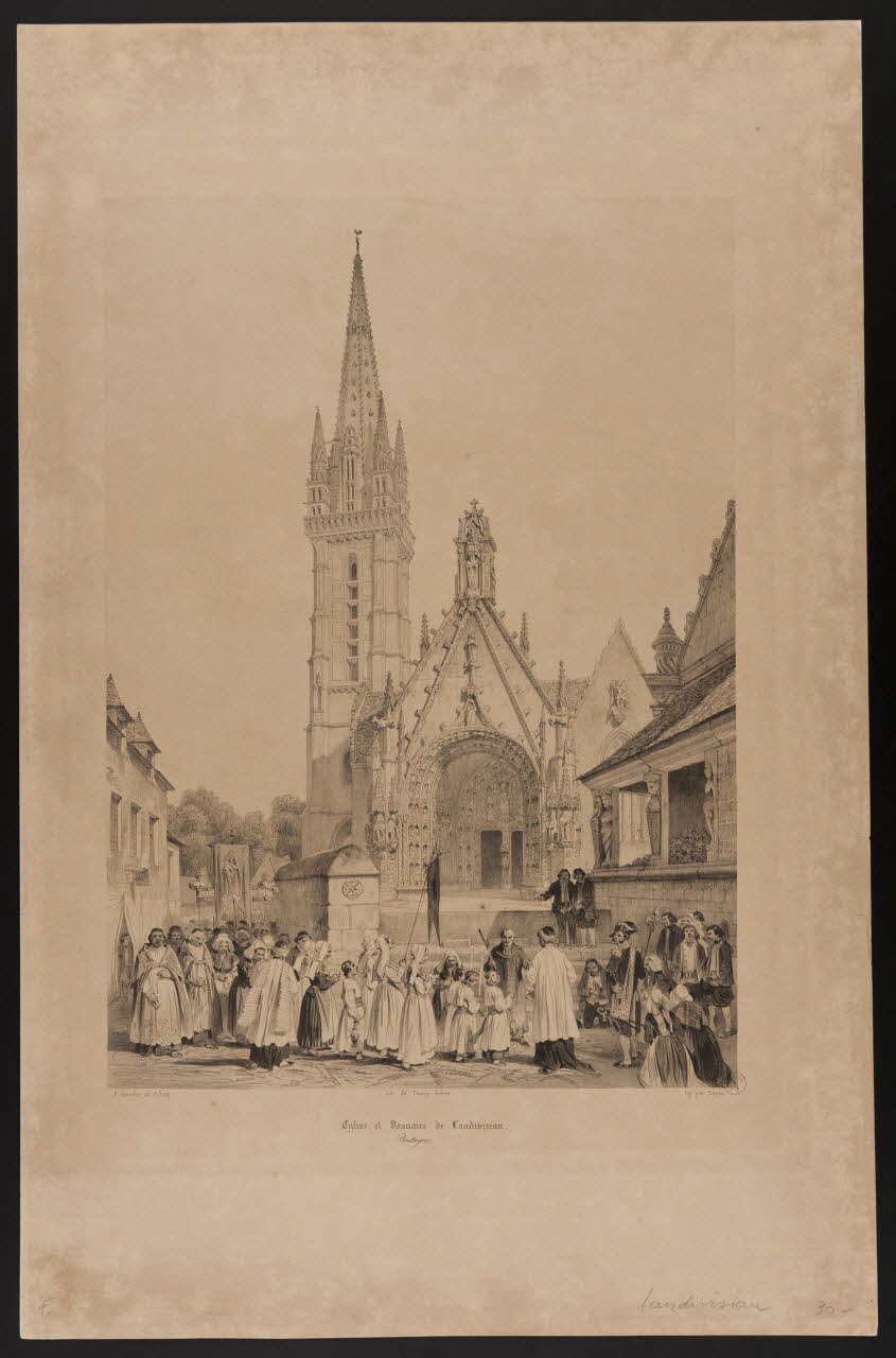estampe Eglise et Ossuaire de Candibisian 1970.81.20 Photo