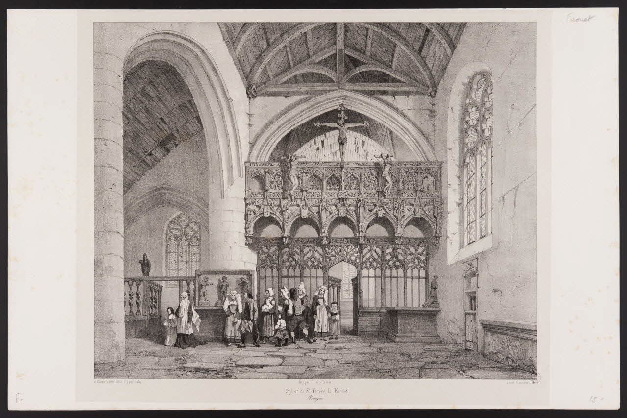estampe Eglise de St. Fiacre le Faouet. 1970.81.25 Photo