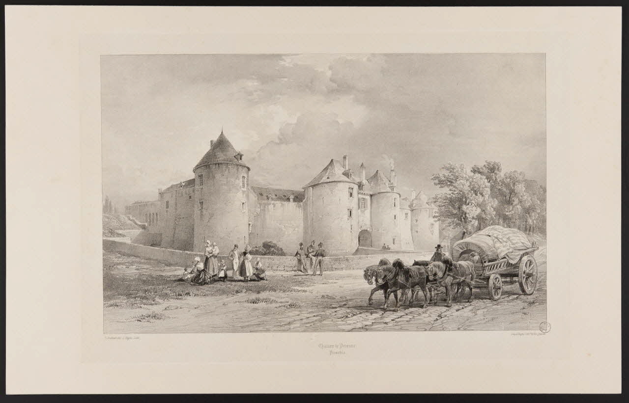 estampe Chateau de Peronne.  Picardie. 1970.81.34 Photo