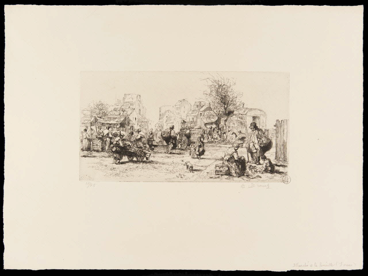 estampe Marché de la ferraille 1970.81.36 Photo