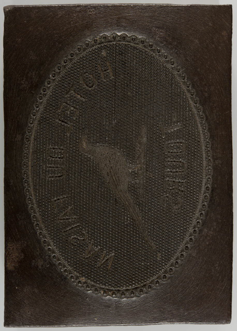 élément d'impression plaque de fonte pour papier à en-tête 1970.82.110 Photo