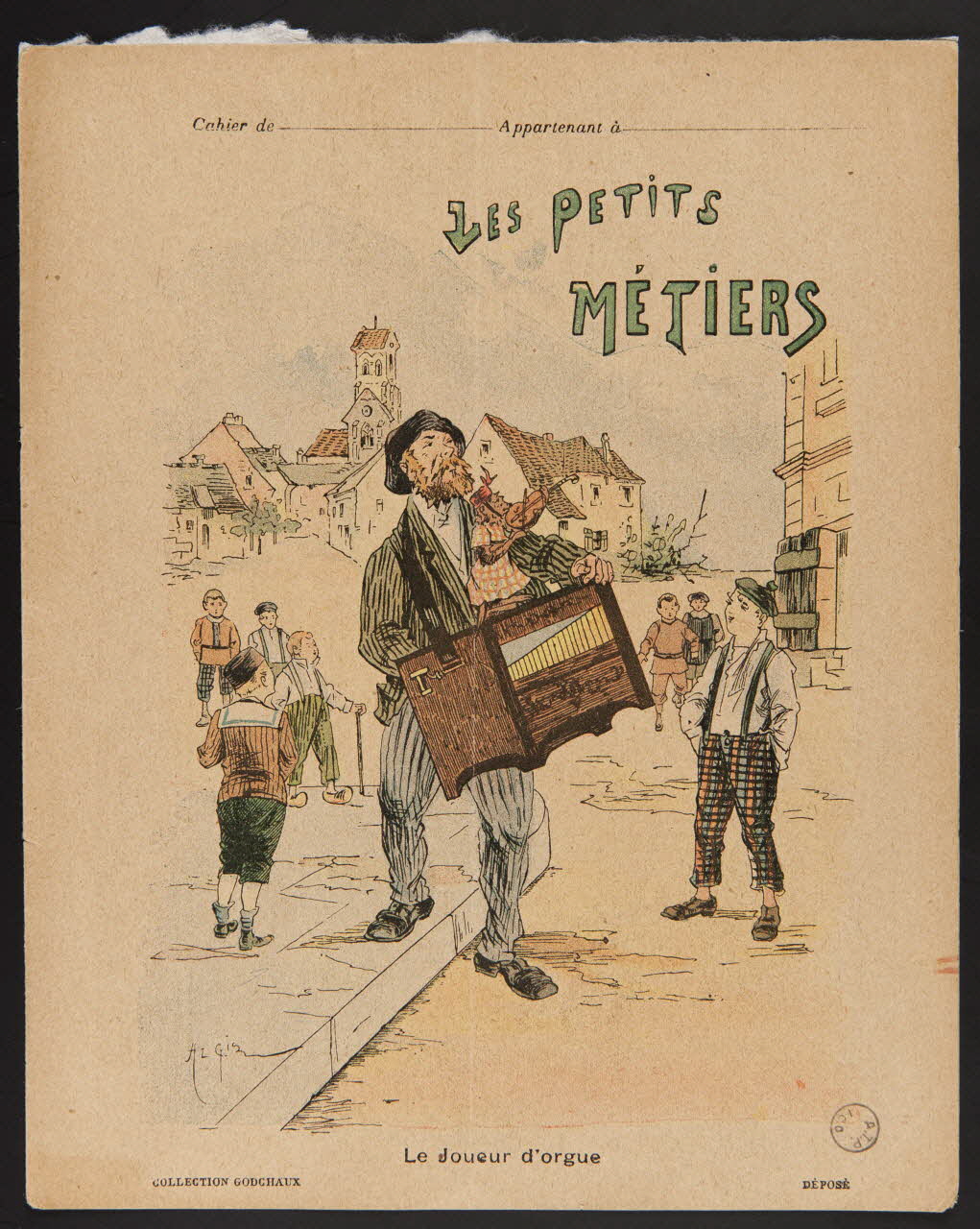 estampe LES PETITS METIERS  Le Joueur d'orgue 1970.82.29 Photo