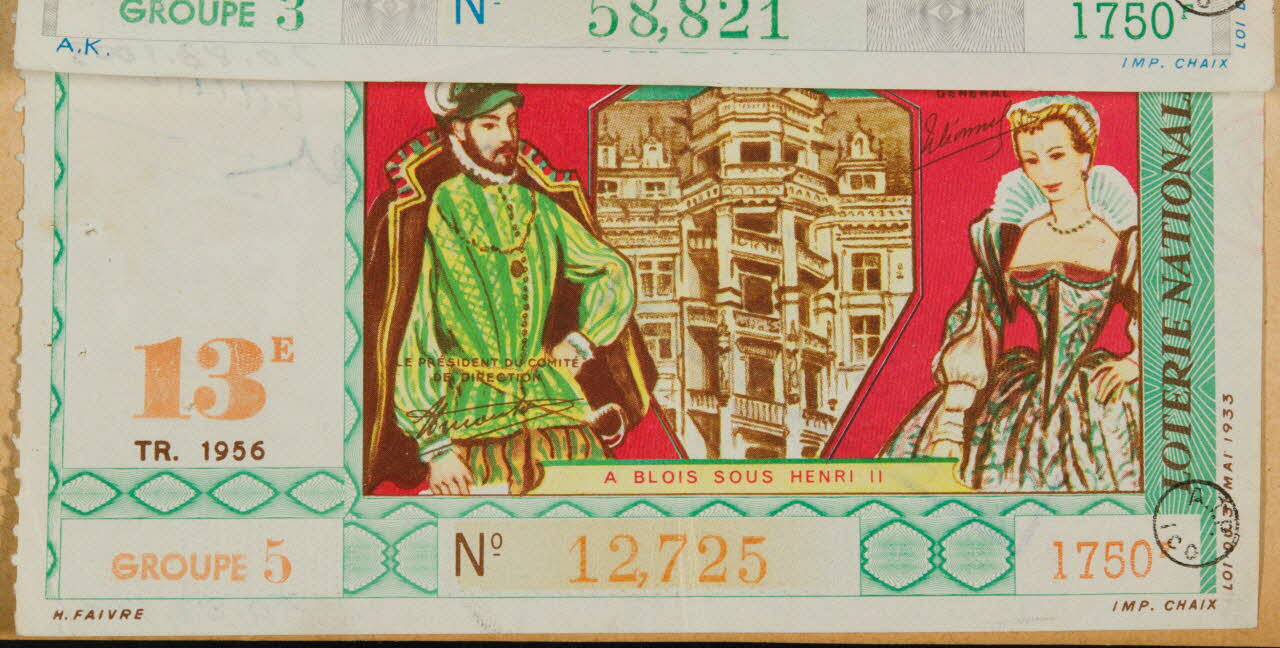 estampe LOTERIE NATIONALE  A BLOIS SOUS HENRI II 1970.83.1004 Photo