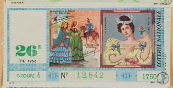 estampe LOTERIE NATIONALE  LA PARISIENNE  AU XIXe SIECLE 1970.83.1017 Photo